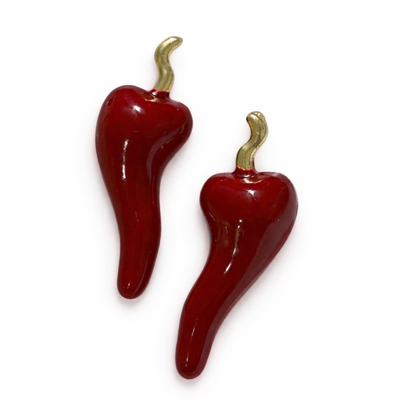 Piper K Jewelry - Red Chili Pepper Stud Earrings